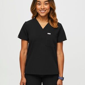 Figs black Scrub Top SLIM FIT